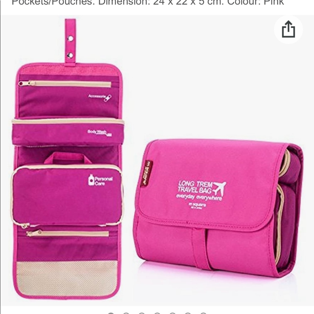 Toiletry Travel Bag Shaving
Kit Pouch Wash Bag Unisex Cosmetic Bag
